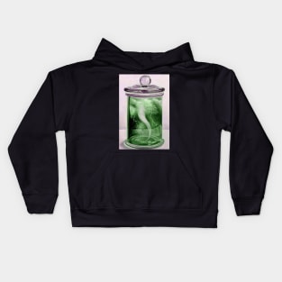 Thunder & lightning Tornado hurricane twister bottle green Kids Hoodie